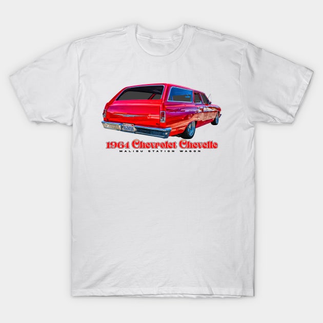1964 Chevrolet Chevelle Malibu Station Wagon T-Shirt by Gestalt Imagery